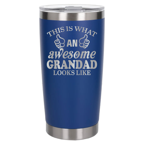 Dark Blue Thermal Metal Coffee Cup