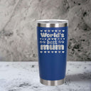 Dark Blue Thermal Metal Coffee Cup