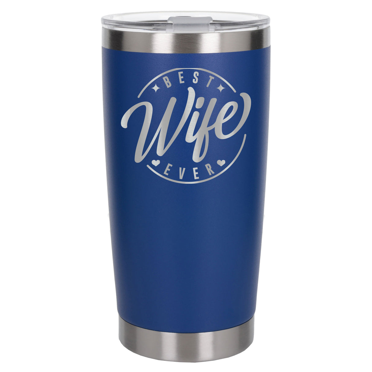 Dark Blue Thermal Metal Coffee Cup