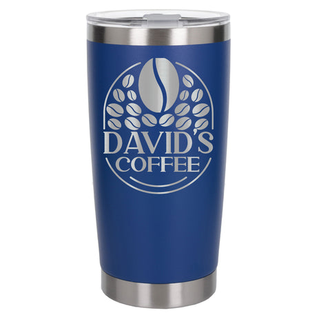 Dark Blue Thermal Metal Coffee Cup