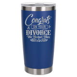 Dark Blue Thermal Metal Coffee Cup