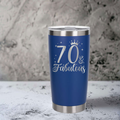 Dark Blue Thermal Metal Coffee Cup