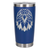 Dark Blue Thermal Metal Coffee Cup