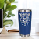 Dark Blue Thermal Metal Coffee Cup