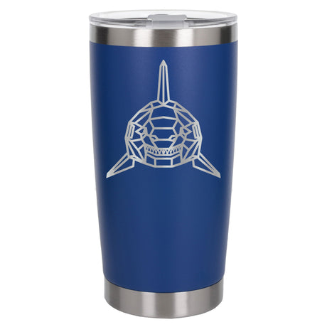 Dark Blue Thermal Metal Coffee Cup