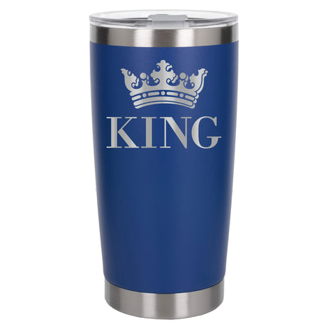 Dark Blue Thermal Metal Coffee Cup