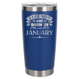 Dark Blue Thermal Metal Coffee Cup