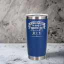 Dark Blue Thermal Metal Coffee Cup