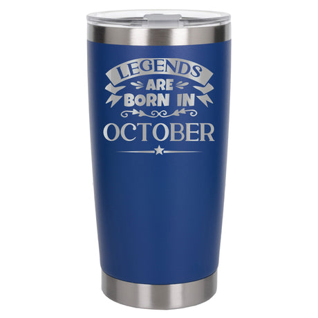 Dark Blue Thermal Metal Coffee Cup