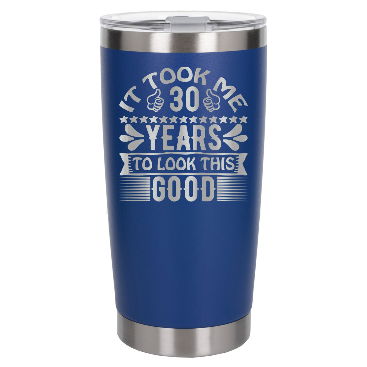 Dark Blue Thermal Metal Coffee Cup