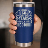 Dark Blue Thermal Metal Coffee Cup
