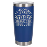 Dark Blue Thermal Metal Coffee Cup