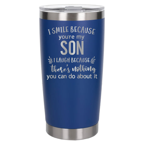 Dark Blue Thermal Metal Coffee Cup