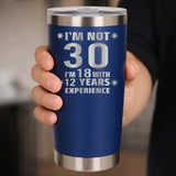 Dark Blue Thermal Metal Coffee Cup