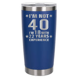 Dark Blue Thermal Metal Coffee Cup
