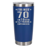 Dark Blue Thermal Metal Coffee Cup
