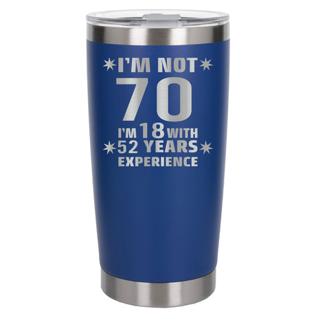 Dark Blue Thermal Metal Coffee Cup