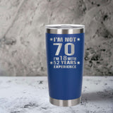 Dark Blue Thermal Metal Coffee Cup