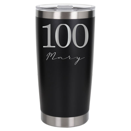 Black Thermal Metal Coffee Cup