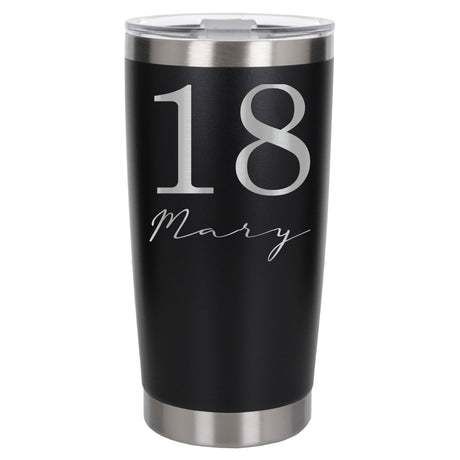 Black Thermal Metal Coffee Cup