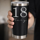 Black Thermal Metal Coffee Cup