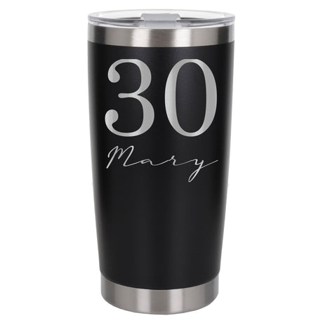 Black Thermal Metal Coffee Cup