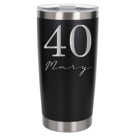 Black Thermal Metal Coffee Cup