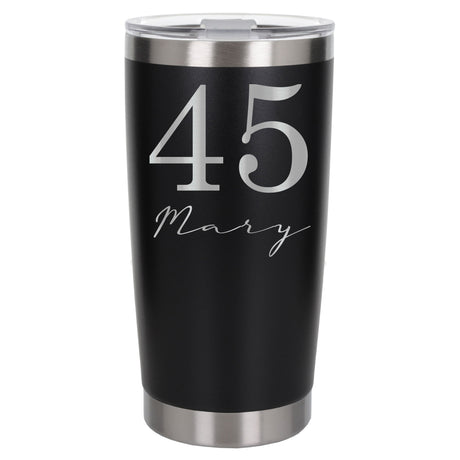 Black Thermal Metal Coffee Cup