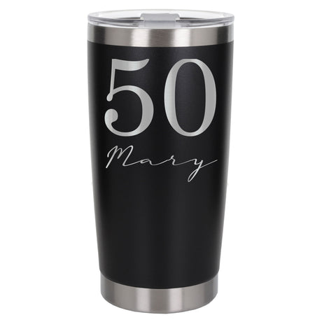 Black Thermal Metal Coffee Cup