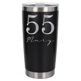 Black Thermal Metal Coffee Cup