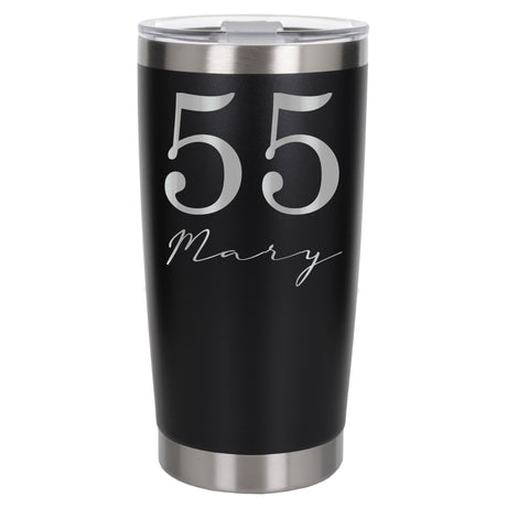 Black Thermal Metal Coffee Cup