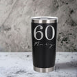 Black Thermal Metal Coffee Cup