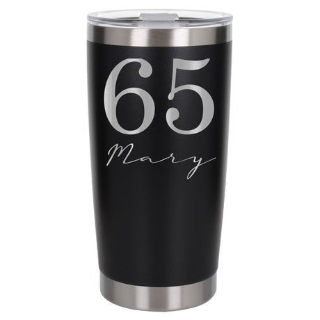 Black Thermal Metal Coffee Cup