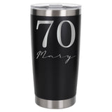 Black Thermal Metal Coffee Cup
