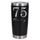 Black Thermal Metal Coffee Cup