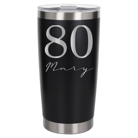 Black Thermal Metal Coffee Cup