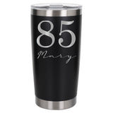 Black Thermal Metal Coffee Cup