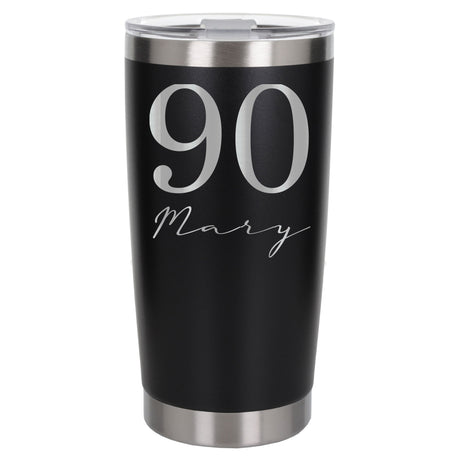 Black Thermal Metal Coffee Cup