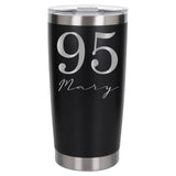 Black Thermal Metal Coffee Cup