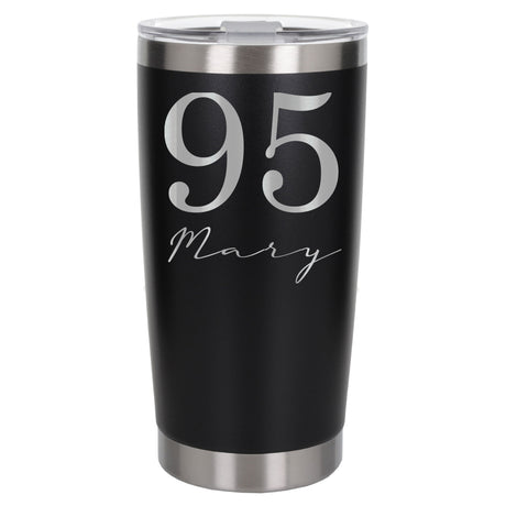 Black Thermal Metal Coffee Cup