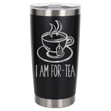Black Thermal Metal Coffee Cup