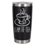 Black Thermal Metal Coffee Cup