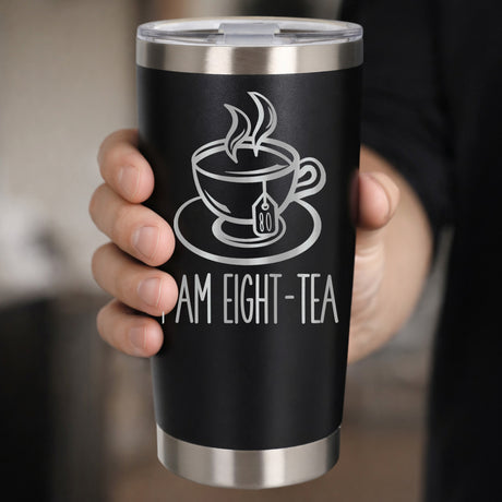 Black Thermal Metal Coffee Cup