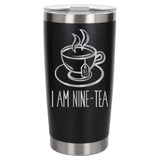 Black Thermal Metal Coffee Cup