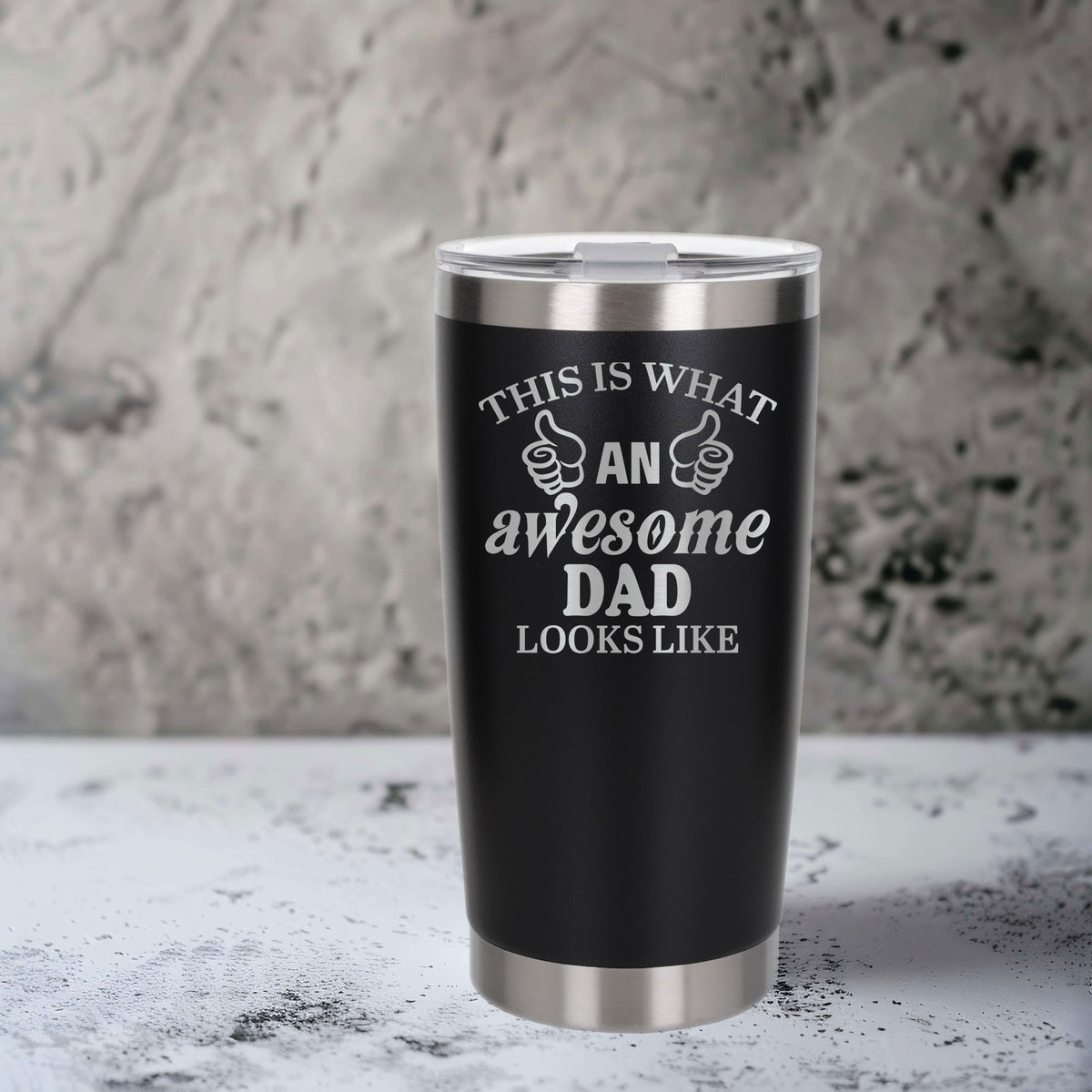 Black Thermal Metal Coffee Cup