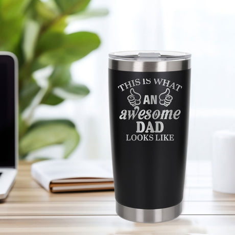 Black Thermal Metal Coffee Cup