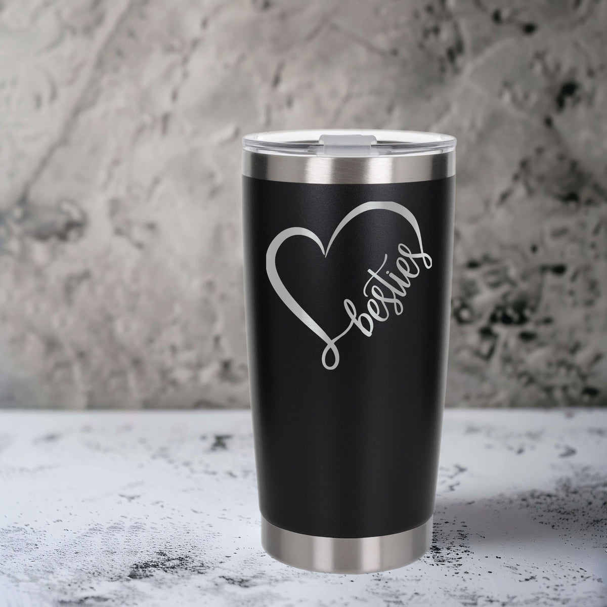 Black Thermal Metal Coffee Cup