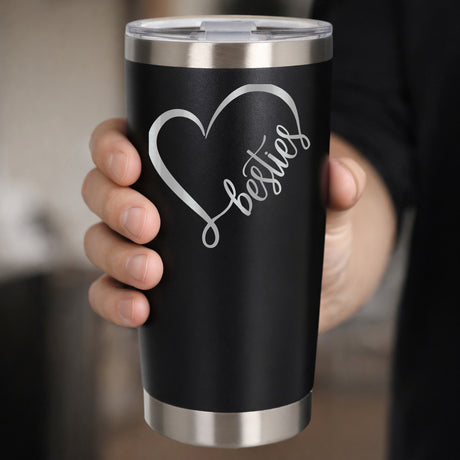 Black Thermal Metal Coffee Cup