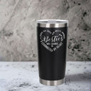 Black Thermal Metal Coffee Cup