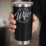 Black Thermal Metal Coffee Cup